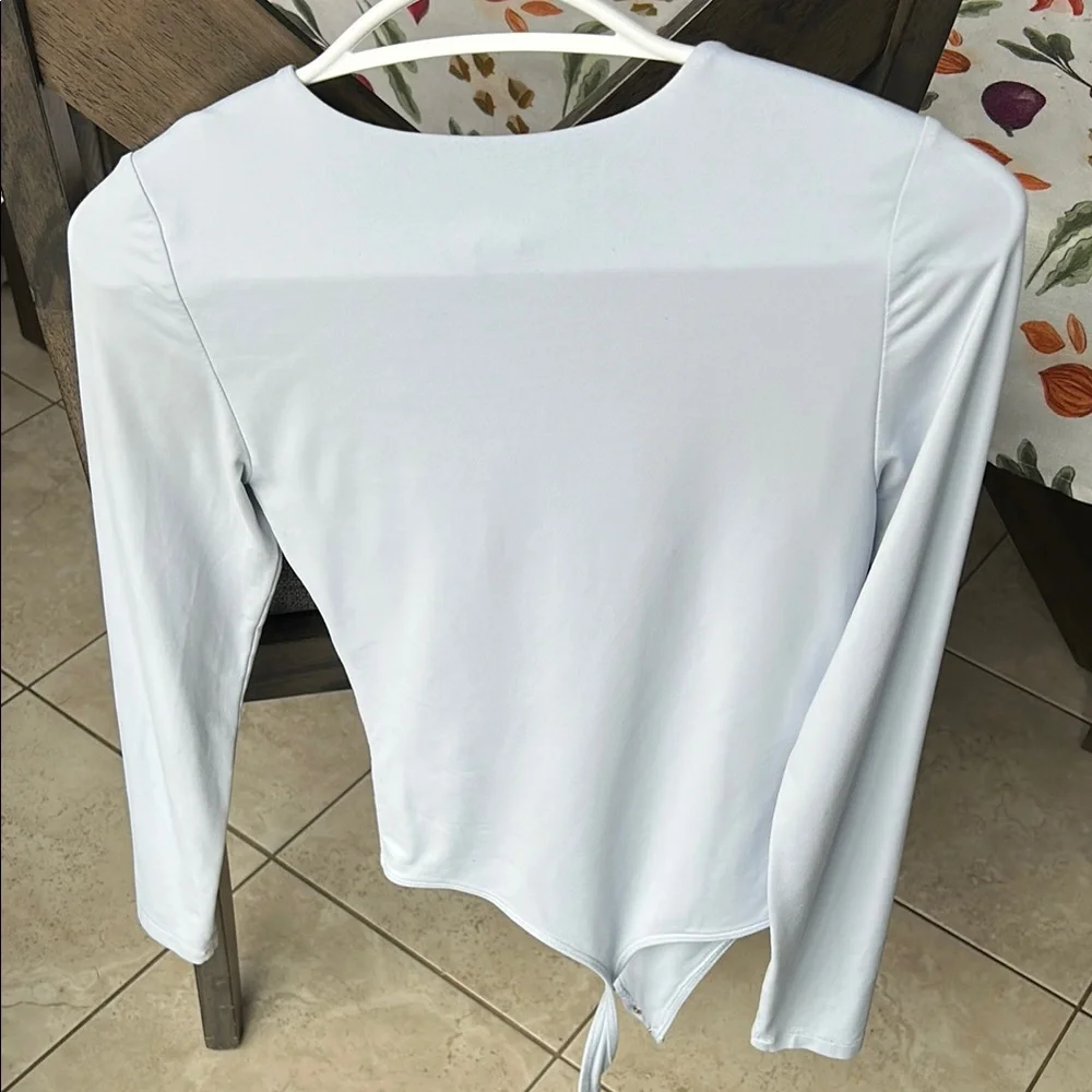 Women's Light Blue Long Sleeve Top - Picture 2 of 2